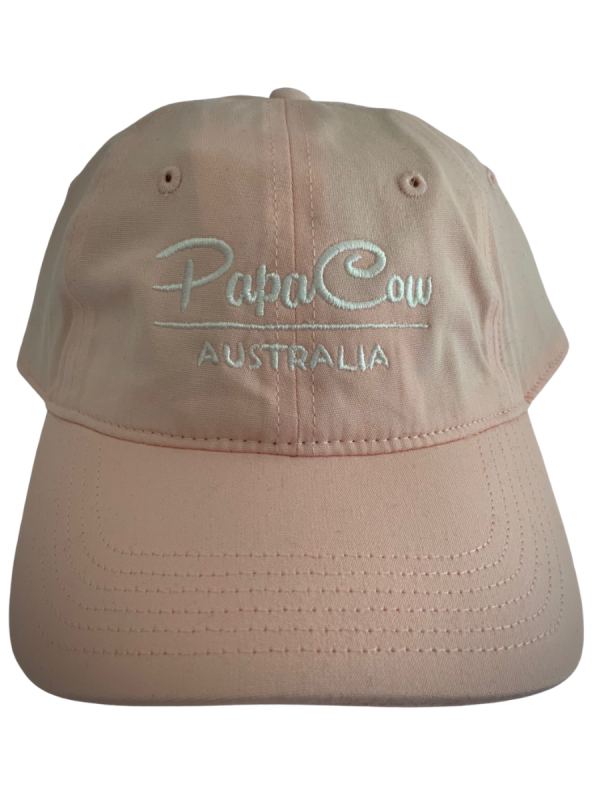 Davie Cap - Pale Pink, White Embroidery - Image 2