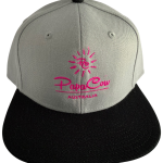 Frack Snapback Cap - Grey/Black, Pink Embroidery - Image 4