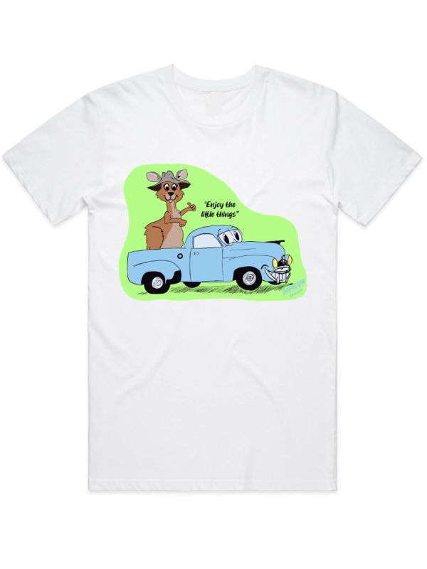 Mens White Graphic T-Shirt - RUSTIC COUNTRY