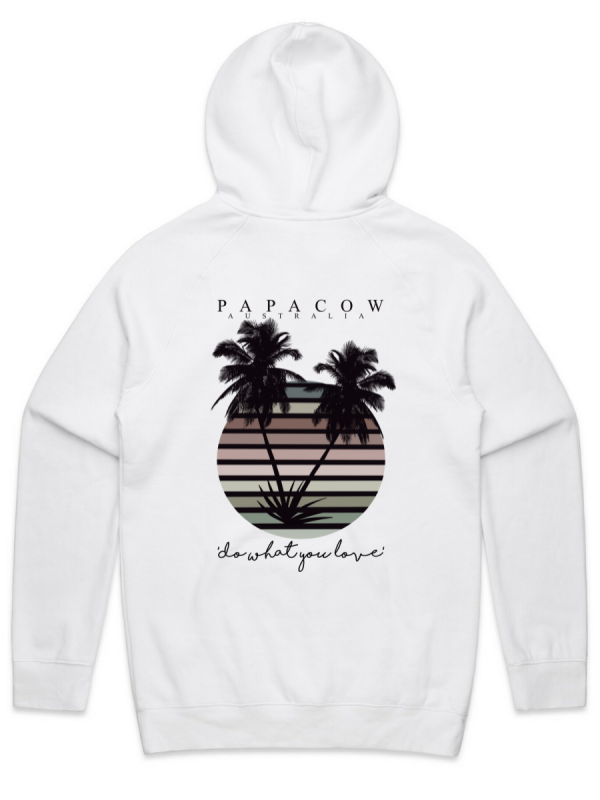 Women's Mid Weight Hoodie - SULTRY PALMS