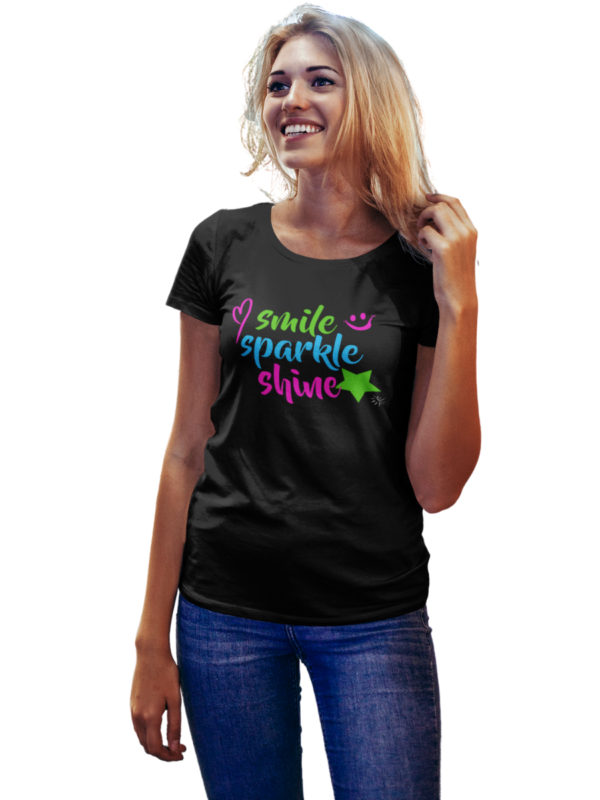 Youth T-Shirt - SMILE SPARKLE SHINE - Image 4