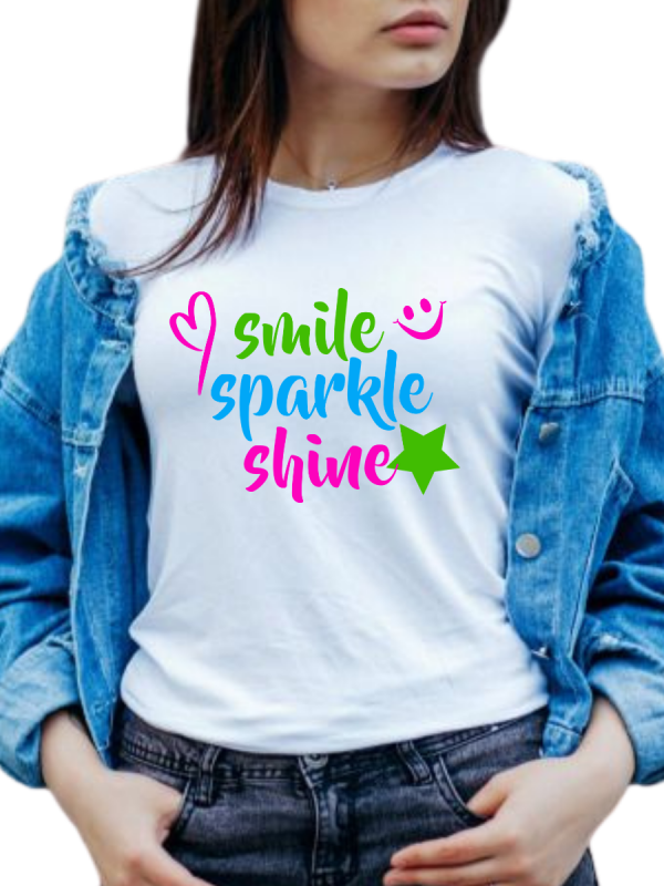 Youth T-Shirt - SMILE SPARKLE SHINE