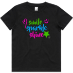 Kid's T-Shirt - SMILE SPARKLE SHINE - Image 2