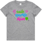 Kid's T-Shirt - SMILE SPARKLE SHINE - Image 3