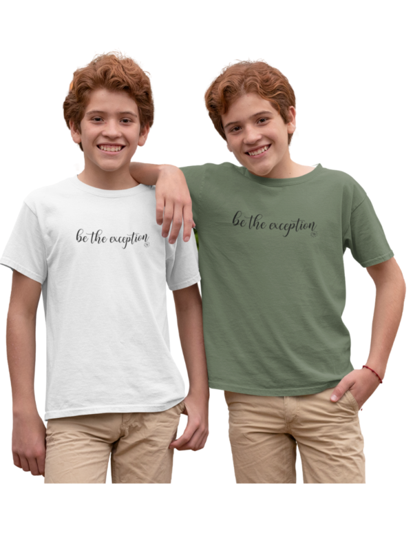 Youth T-Shirt - BE THE EXCEPTION - Image 3