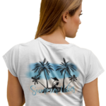 Women's Graphic T-Shirt - SUMMER VIBES (back print)