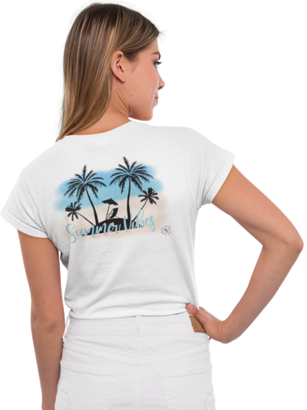 Youth T-Shirt - SUMMER VIBES (back print) - Image 2