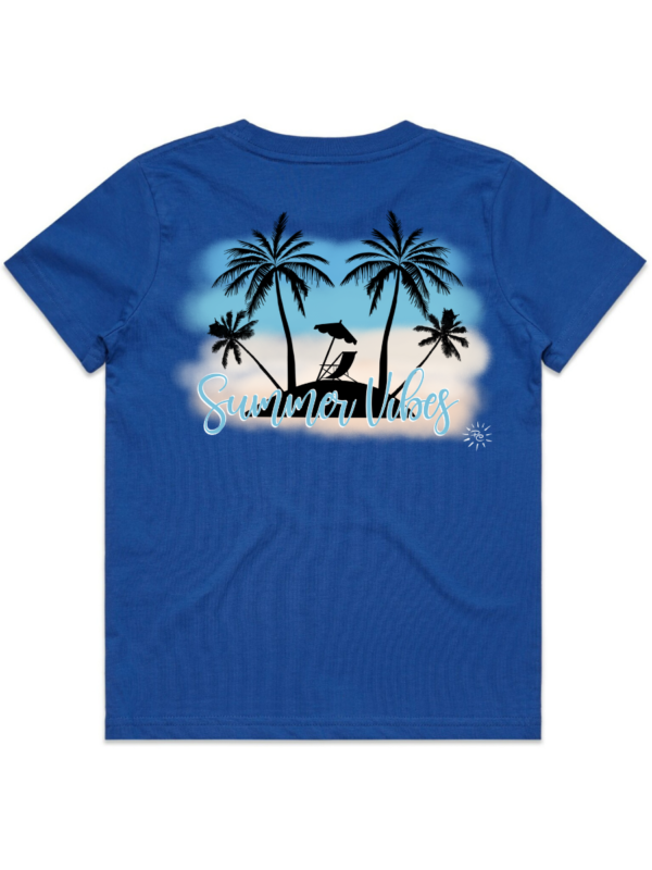 Youth T-Shirt - SUMMER VIBES (back print) - Image 5