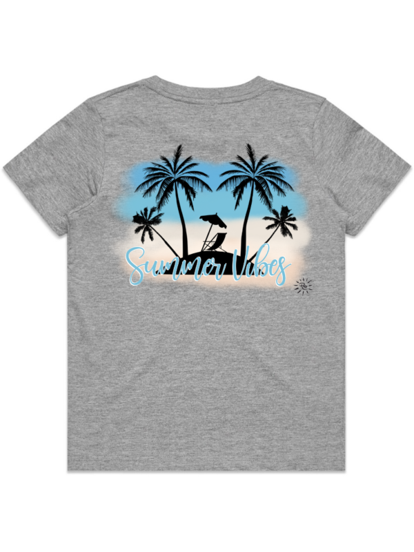 Youth T-Shirt - SUMMER VIBES (back print) - Image 6