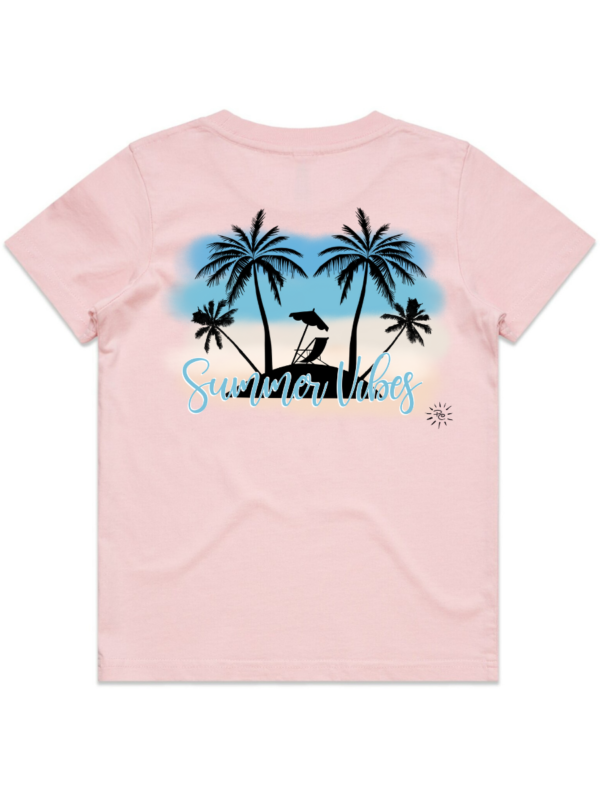 Youth T-Shirt - SUMMER VIBES (back print) - Image 7