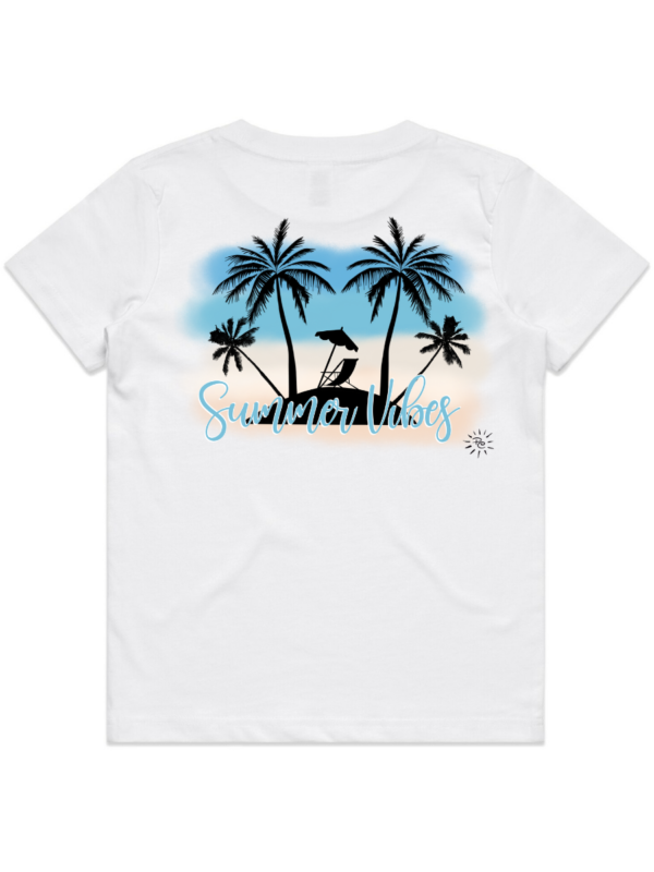 Youth T-Shirt - SUMMER VIBES (back print) - Image 3