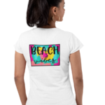 Women's Graphic T-Shirt - VIBES OF EBONY (back print)