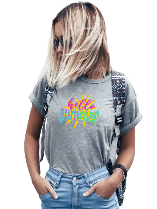 Youth T-Shirt - HELLO SUMMER - Image 6