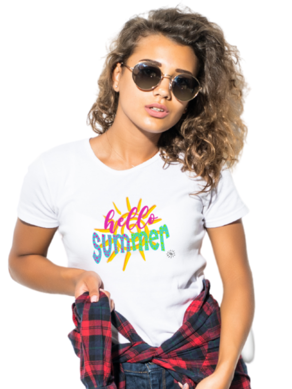 Youth T-Shirt - HELLO SUMMER - Image 3