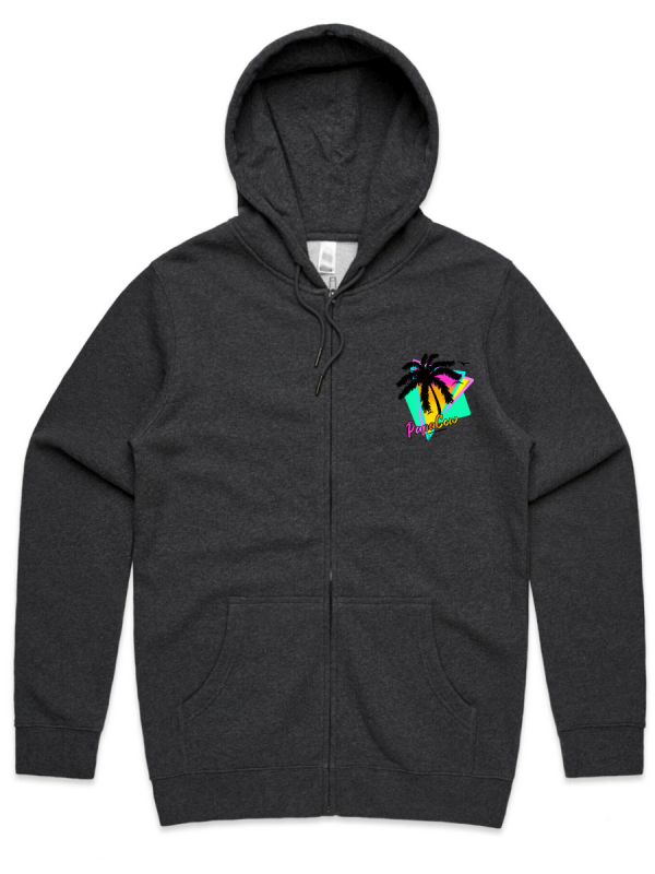 Men's Heavy Weight Zip Hood - PURPLE PELICAN - Image 2