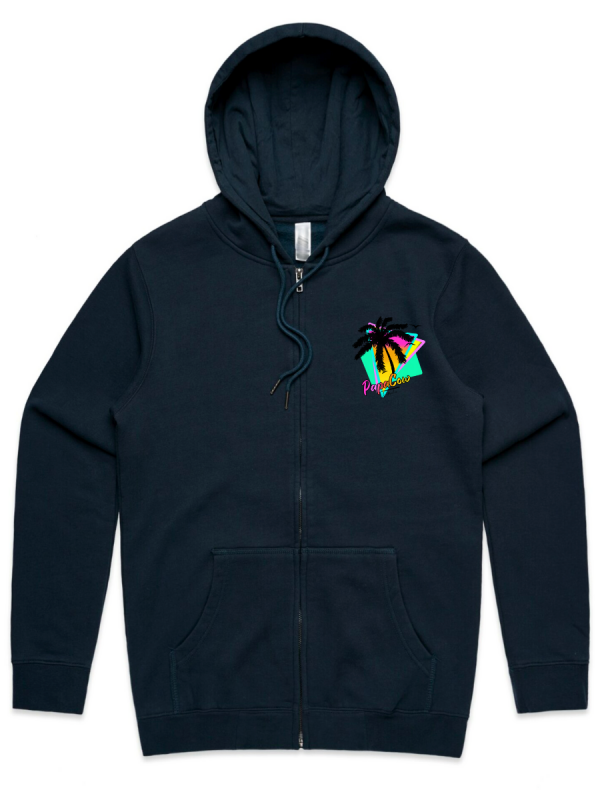 Men's Heavy Weight Zip Hood - PURPLE PELICAN - Image 3