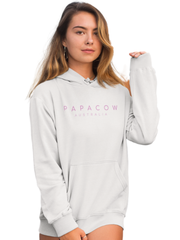 Women's Heavy Weight Hoodie - BUBBLEGUM DOWN UNDER - Image 3