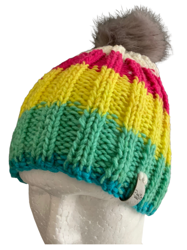 Striped Rib Beanie - Image 3