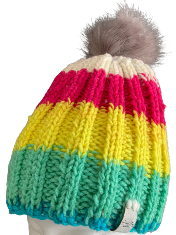 Striped Rib Beanie