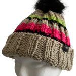 Light Fawn Rib Beanie - Image 4