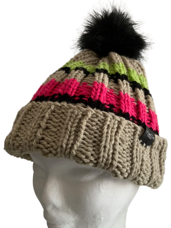 Light Fawn Rib Beanie - Image 4