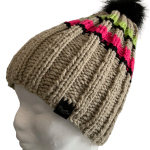 Light Fawn Rib Beanie - Image 6