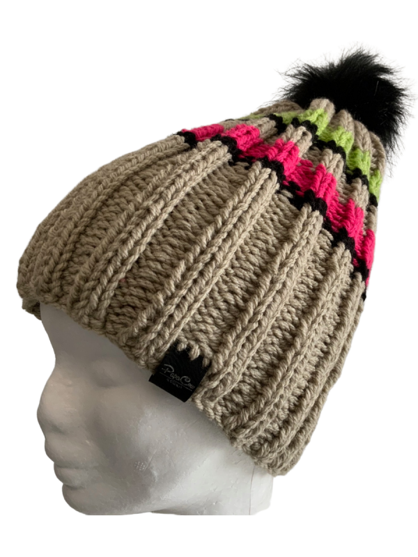 Light Fawn Rib Beanie - Image 6