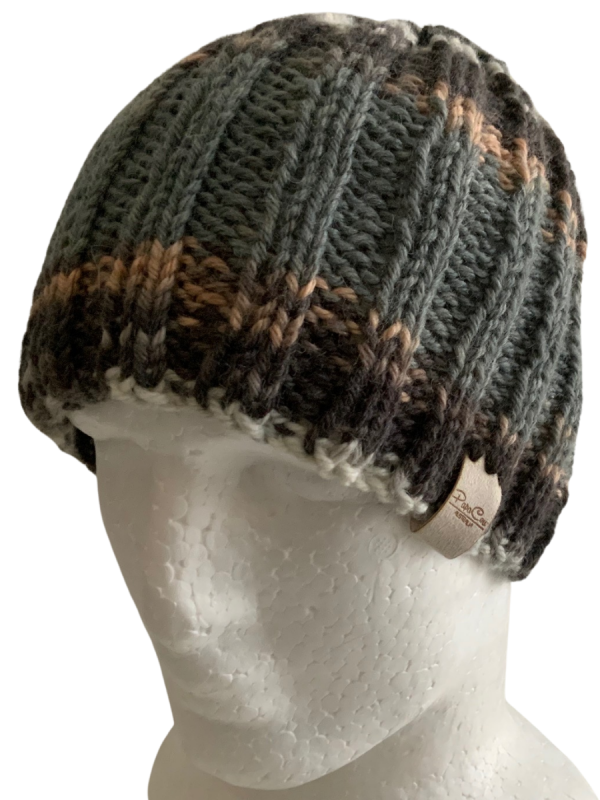 Dark Storm Ribbed Beanie