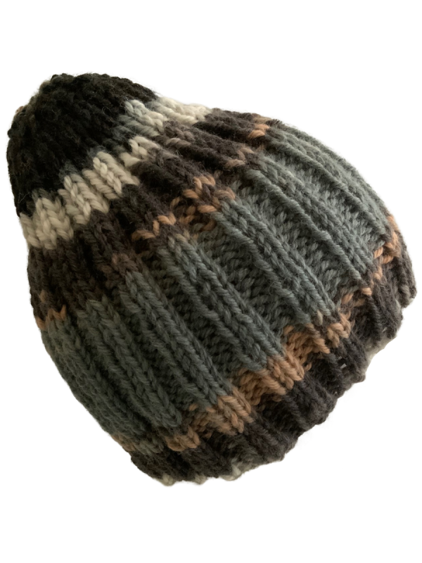 Dark Storm Ribbed Beanie - Image 6