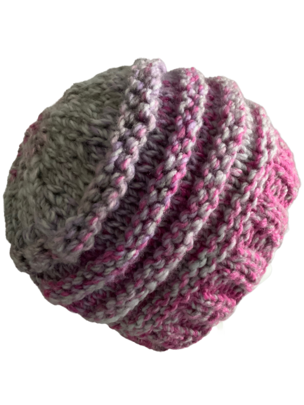 Pink Tweed Beanie - Image 5