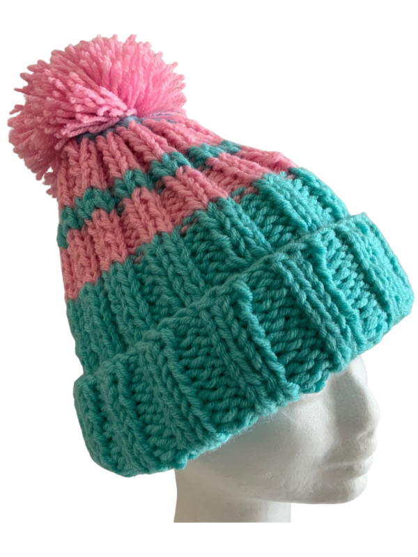 Musk & Aqua Rib Beanie - Image 3