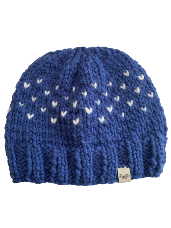 Blue Berry Lovin' Hearts Beanie - Image 4