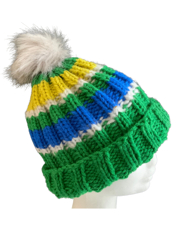 Parakeet Green Rib Beanie - Image 2
