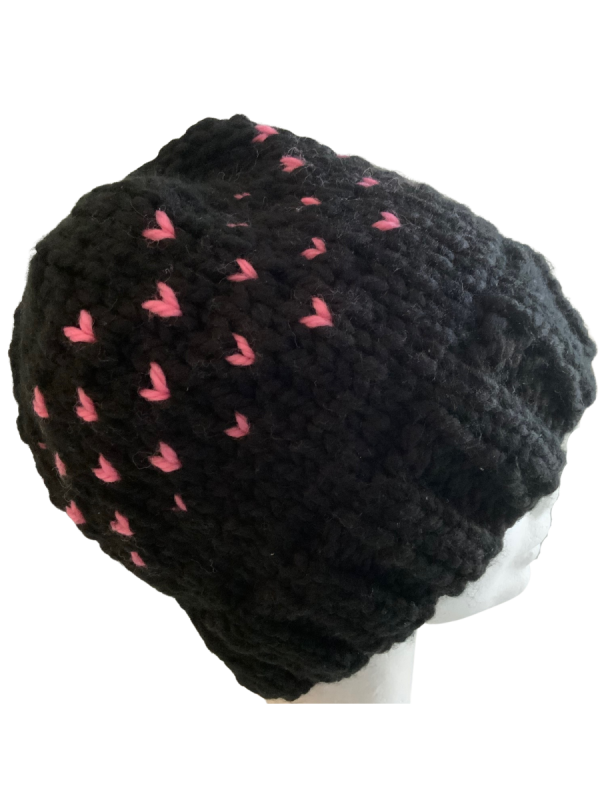 Midnight Lovin' Hearts Beanie - Image 2