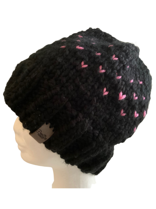 Midnight Lovin' Hearts Beanie