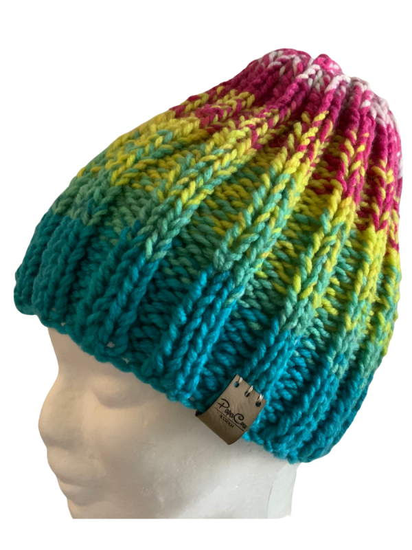 Varicoloured Rib Beanie