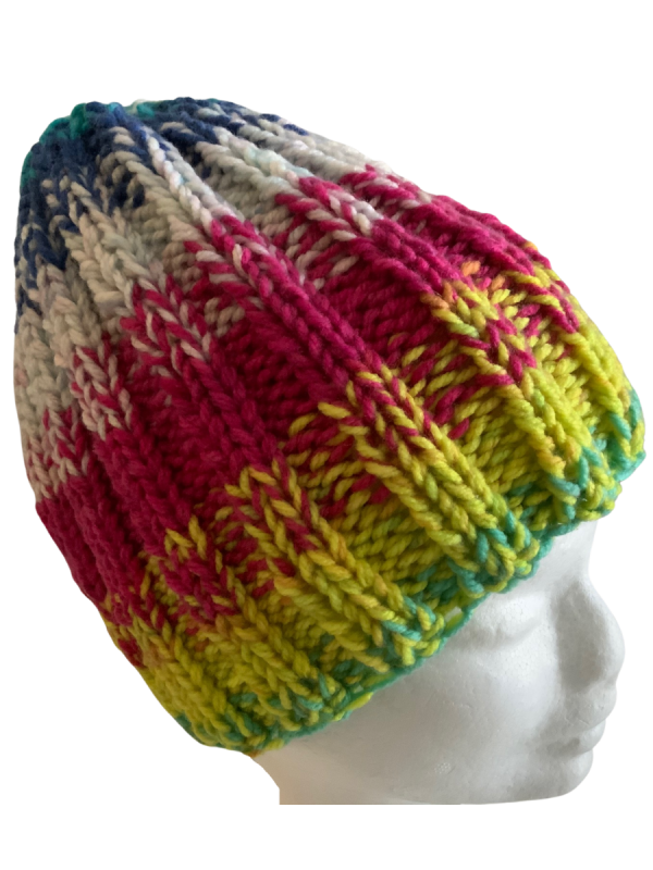 Harlequin Rib Beanie - Image 2