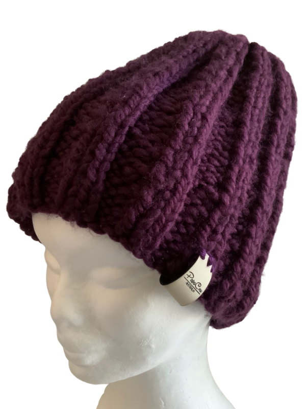 Plum Rib Beanie