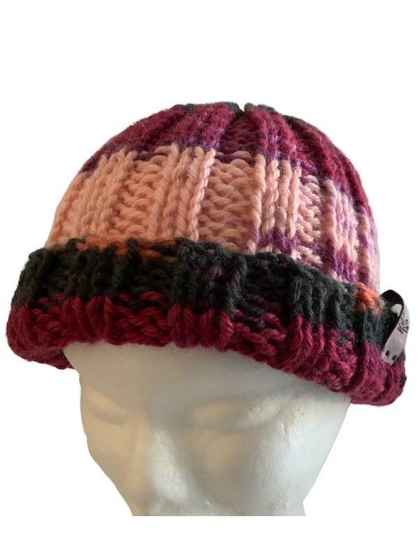 Opulent Wine Ribbed Beanie - Image 7