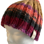 Autumn Leaves Ribbed Beanie - Image 2