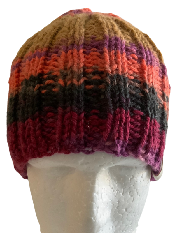 Autumn Leaves Ribbed Beanie - Image 7