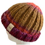 Autumn Leaves Ribbed Beanie