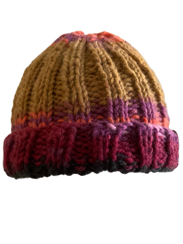 Autumn Leaves Ribbed Beanie - Image 5