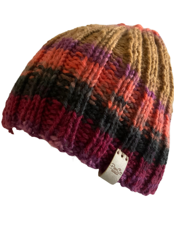 Autumn Leaves Ribbed Beanie - Image 6