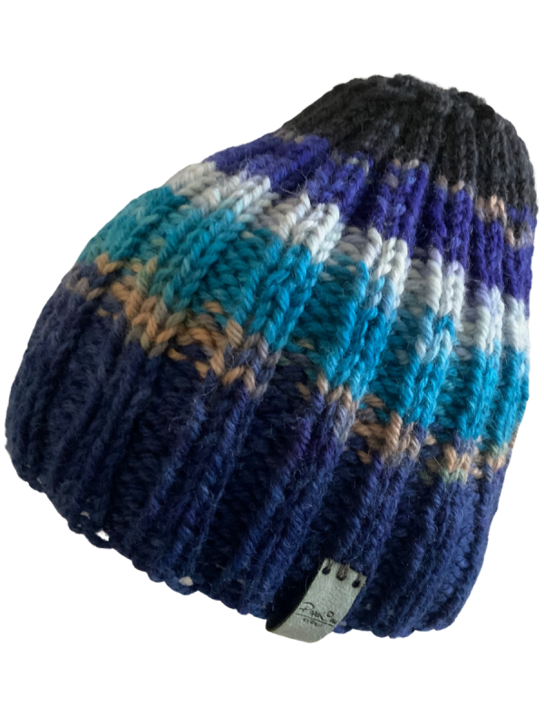 Deep Waters Ribbed Beanie - Image 4