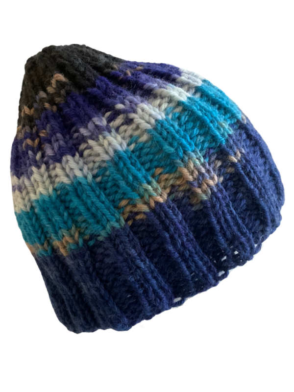 Deep Waters Ribbed Beanie - Image 5