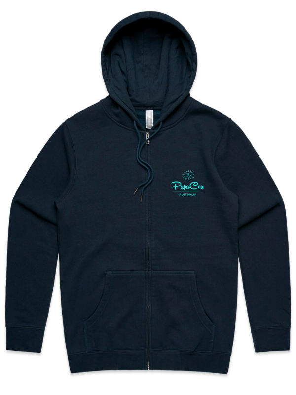 Men's Heavy Weight Zip Hood - TIDE POOL LOGO - Image 2