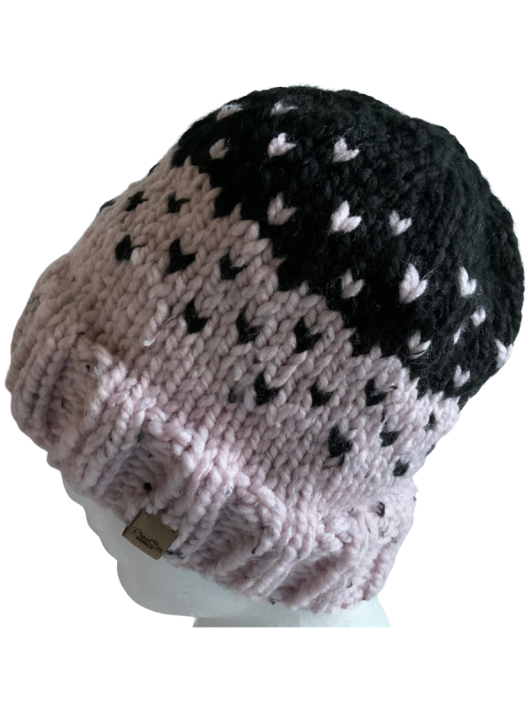 Musk & Black Lovin' Hearts Beanie - Image 3
