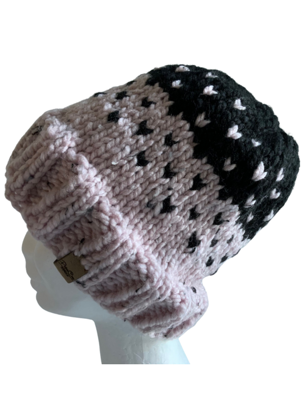 Musk & Black Lovin' Hearts Beanie - Image 2