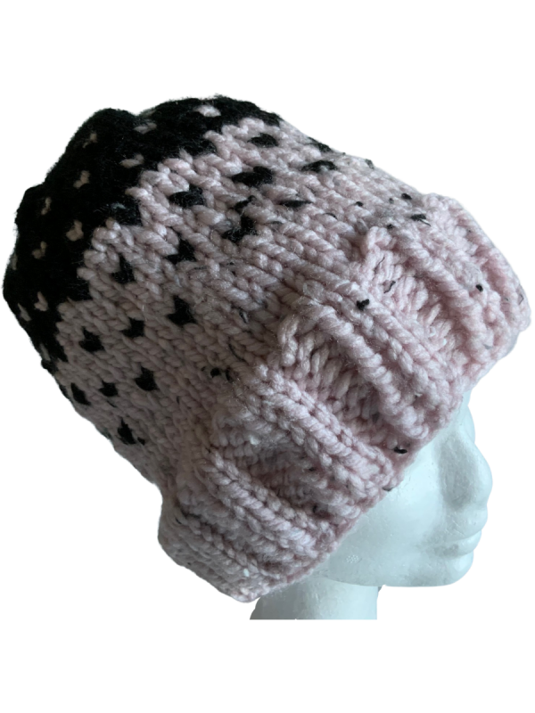 Musk & Black Lovin' Hearts Beanie - Image 4